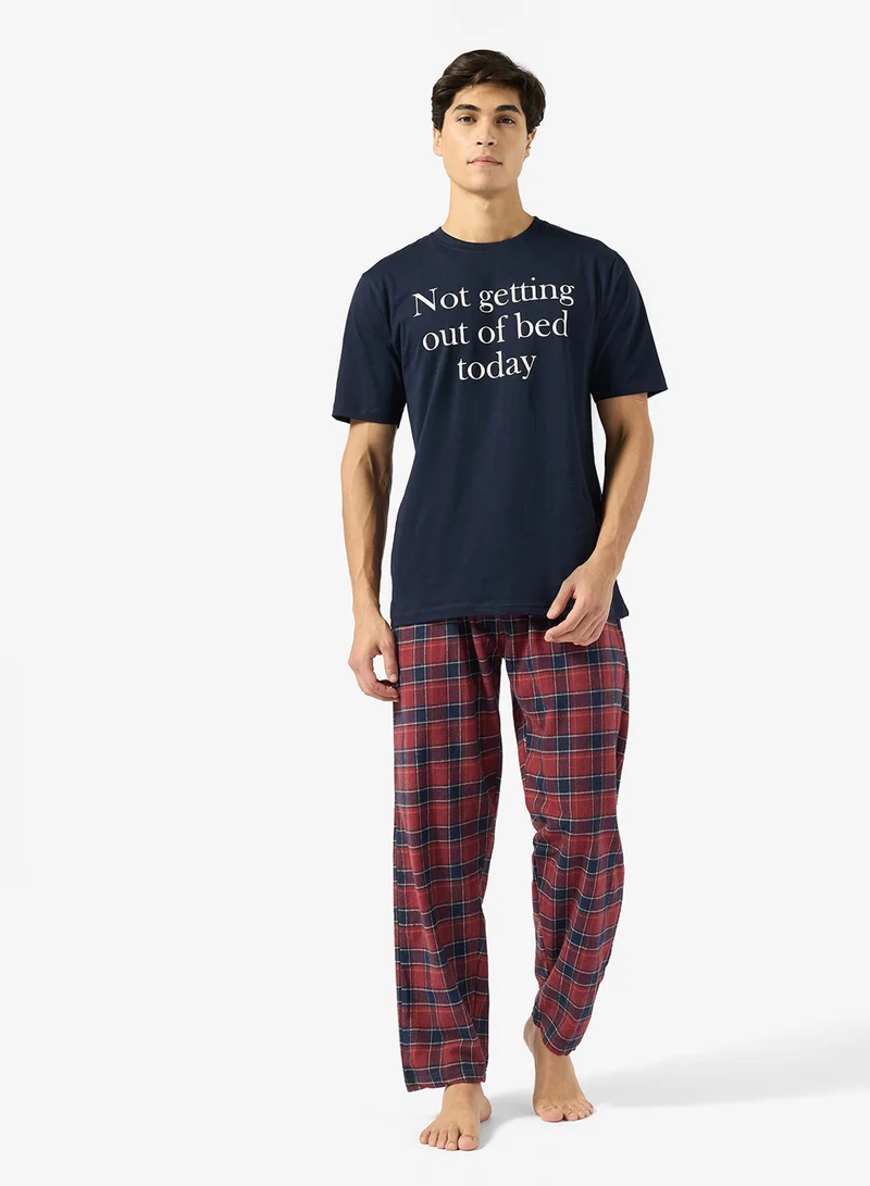 سفنتي فايف Regular fit tee and Pant set